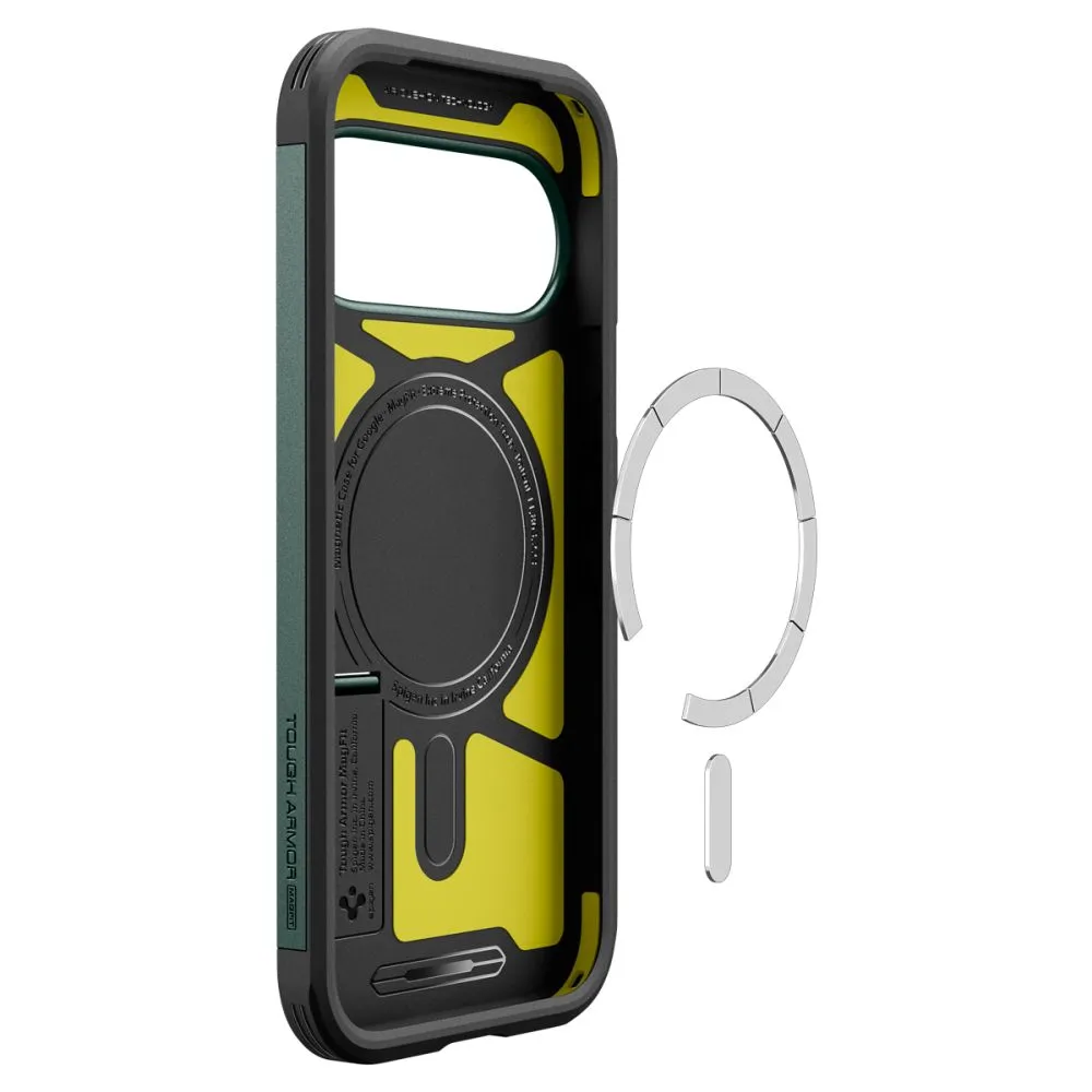 Google Pixel 11 Phone Cover green SPIGEN TOUGH ARMOR MAG MAGSAFE