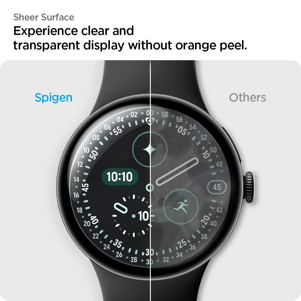 Google Pixel Watch 5 kaitseklaas  SPIGEN ELITE SHIELD ”EZ FIT” 2-PACK (41 MM)