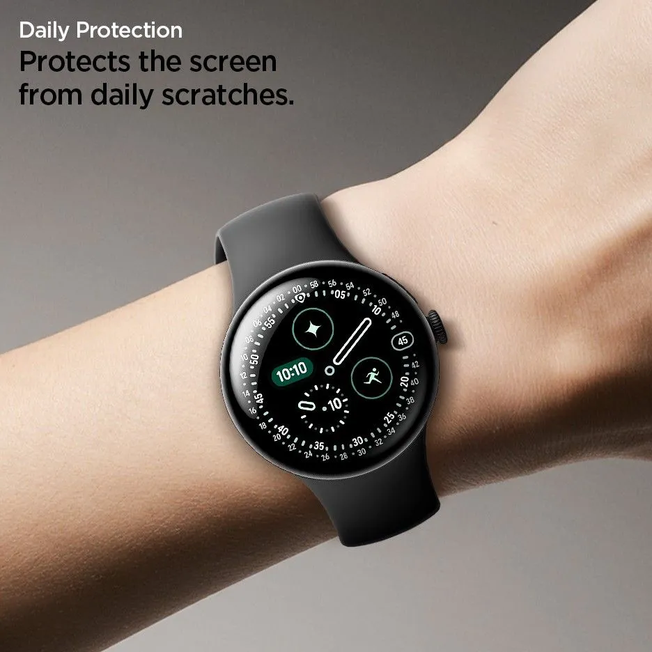 Google Pixel Watch 5 kaitseklaas  SPIGEN ELITE SHIELD ”EZ FIT” 2-PACK (41 MM)