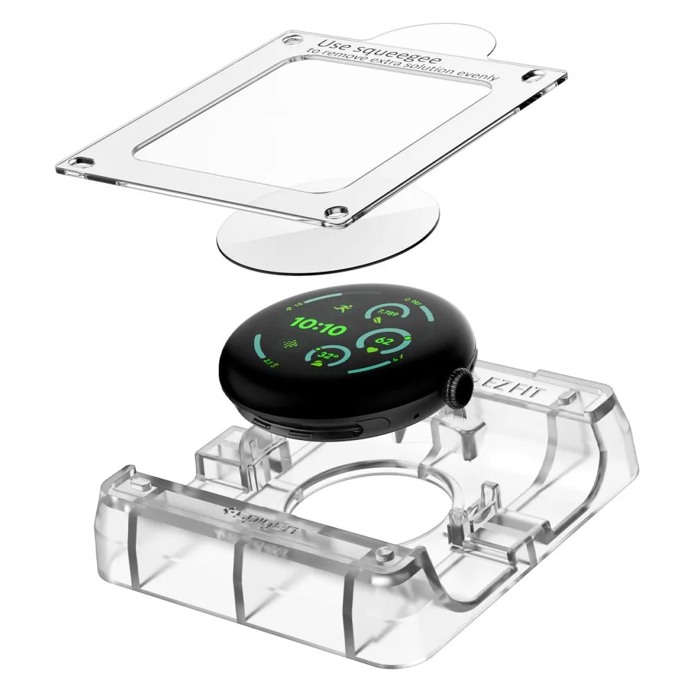 Google Pixel Watch 5 kaitseklaas  SPIGEN ELITE SHIELD ”EZ FIT” 2-PACK (41 MM)