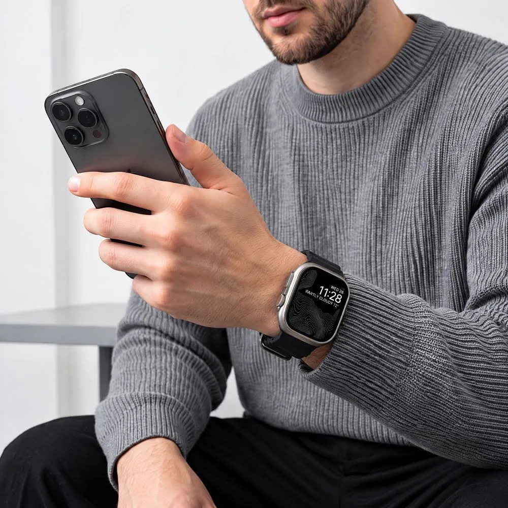 Apple Watch Ultra 4 Älykellon rannekkeet musta TECH-PROTECT MOTION (49 mm)