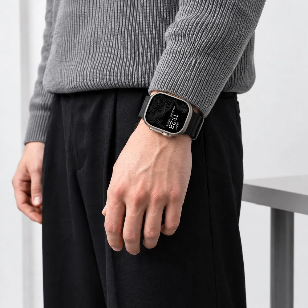 Apple Watch Ultra 4 Älykellon rannekkeet musta TECH-PROTECT MOTION (49 mm)