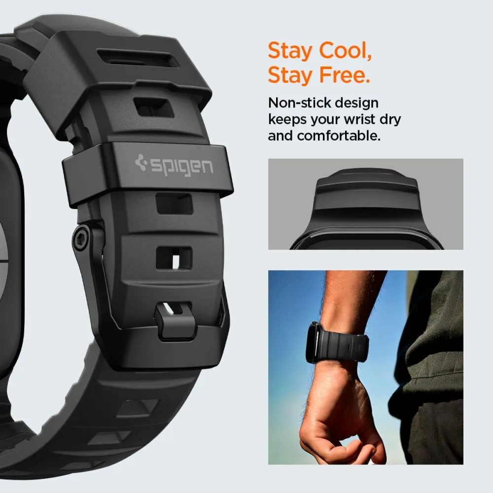 Apple Watch Ultra 4 Smartwatch Bands black SPIGEN WBS2 BAND ULTRA (49mm)