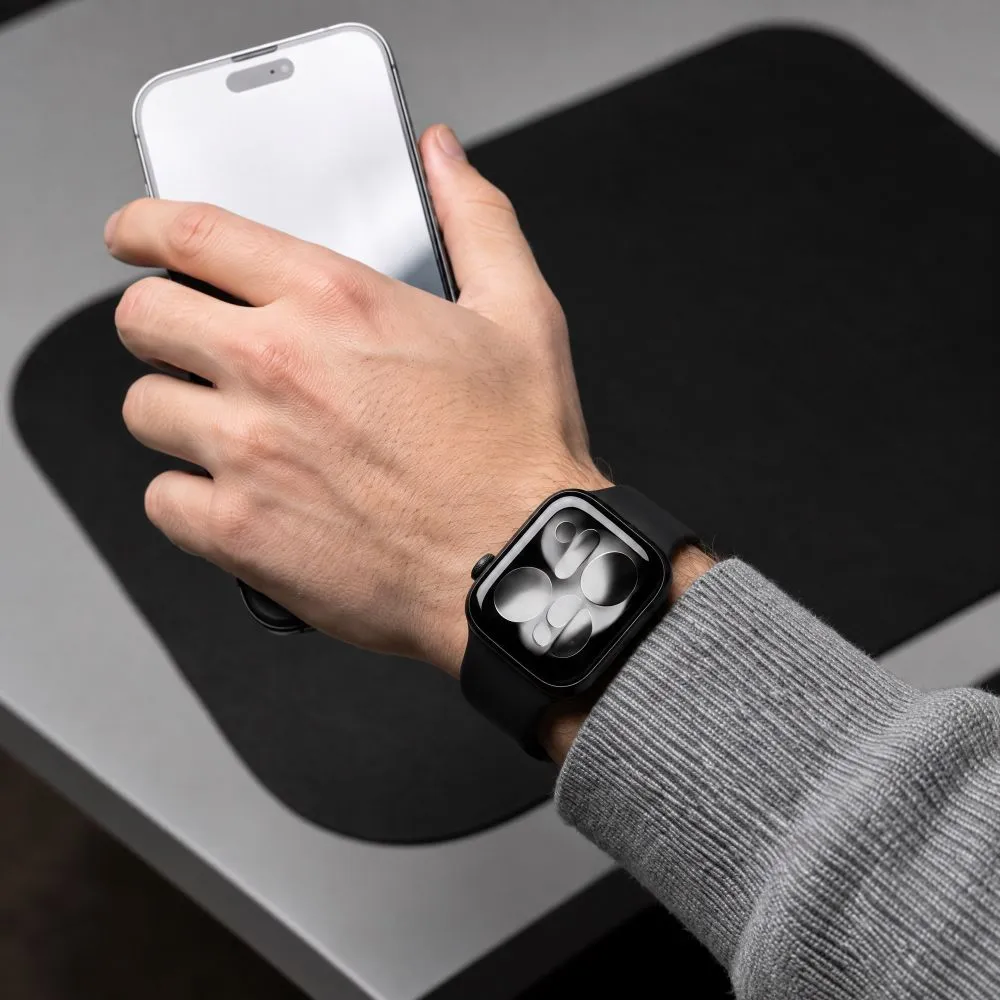 Apple Watch Ultra 4 Nutikellade rihmad must TECH-PROTECT SILICONE (49mm)