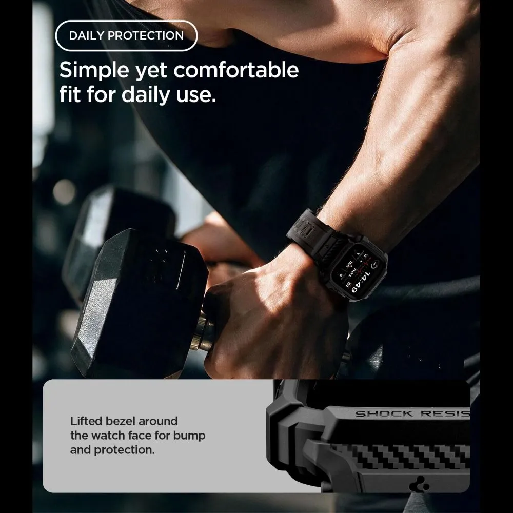 Apple Watch 12 Viedpulksteņu siksniņas SPIGEN RUGGED ARMOR PRO (46 MM)