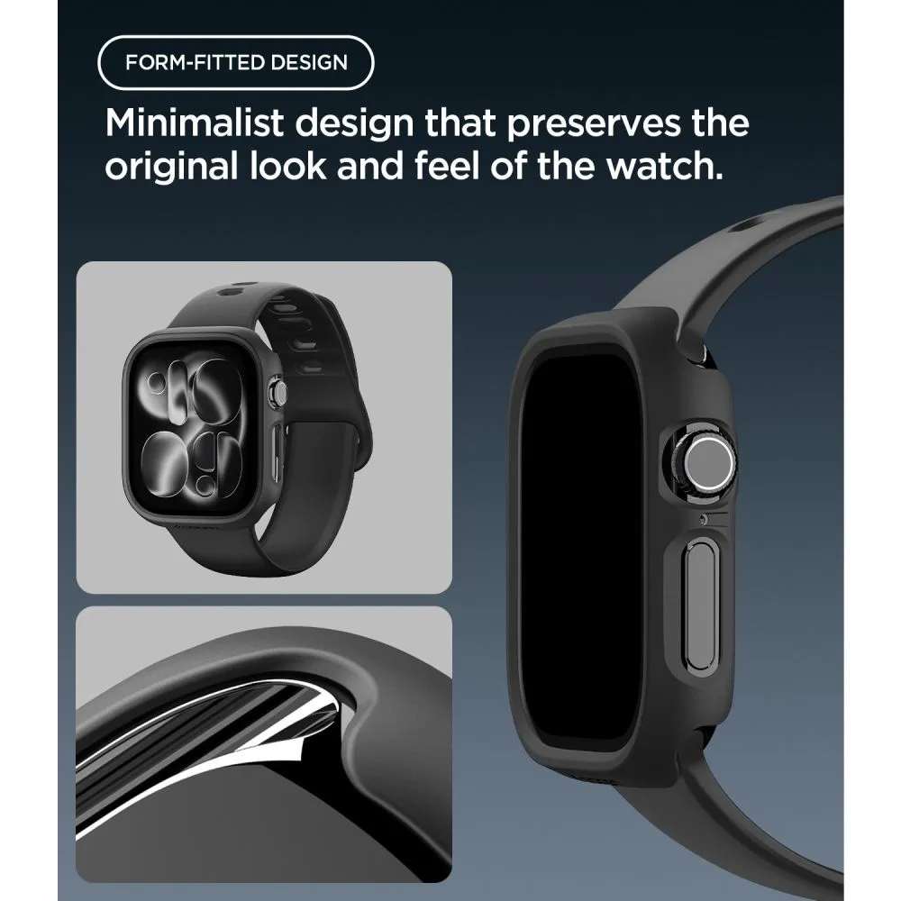 Apple Watch 12 Защитные чехлы и футляры черный SPIGEN THIN FIT (46 MM)