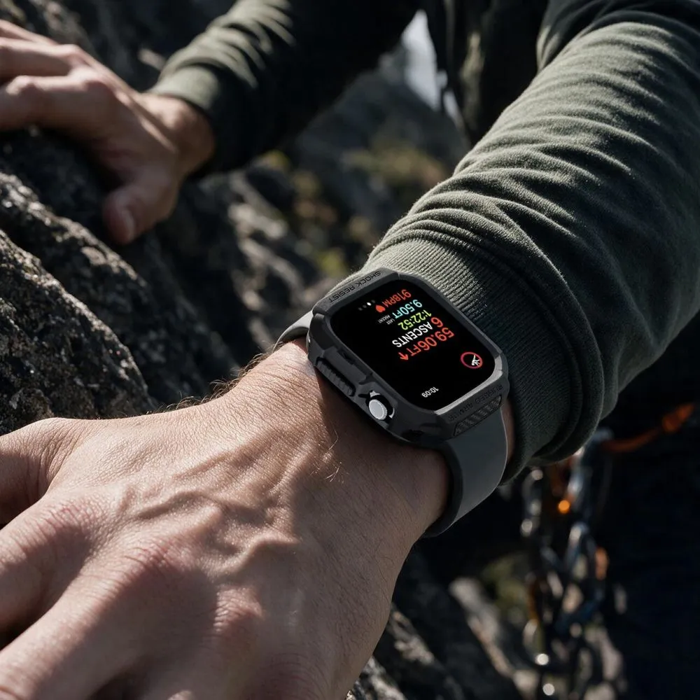 Apple Watch 12 Aizsargvāciņi un maciņi  SPIGEN RUGGED ARMOR (42 MM)
