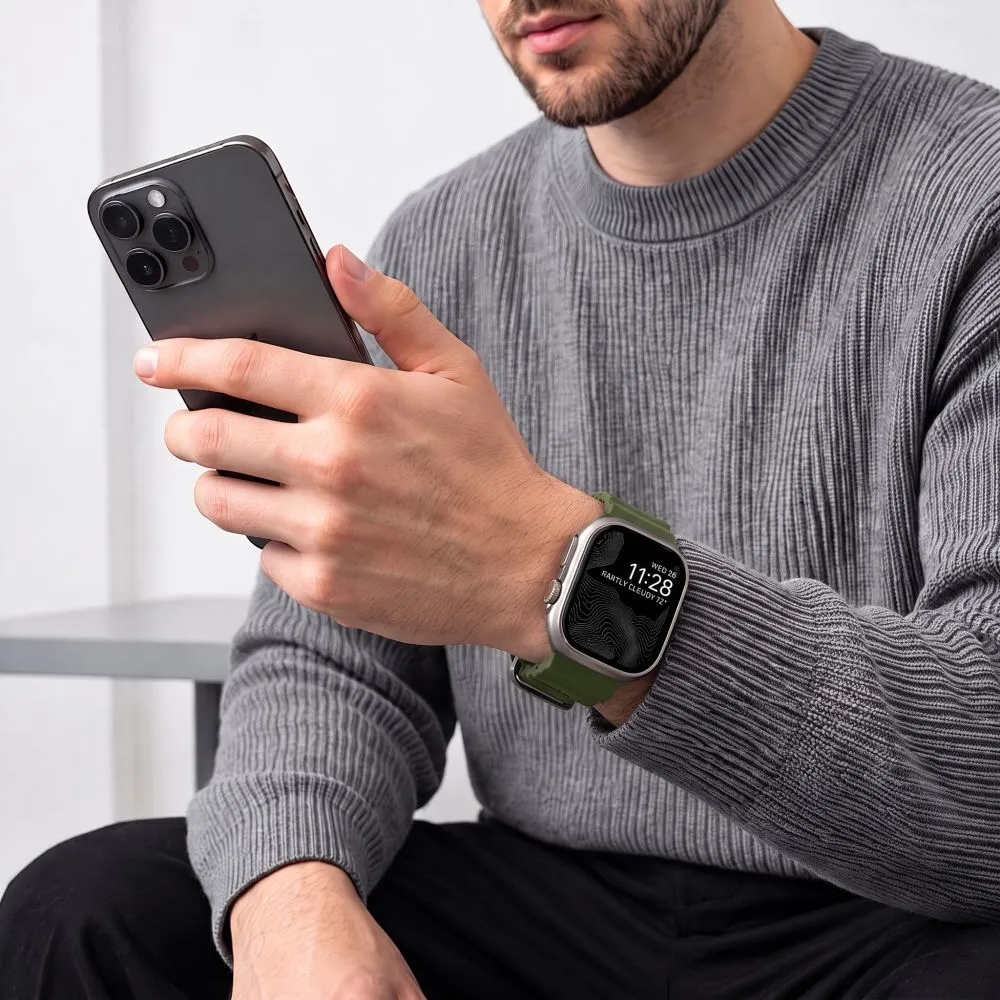 Apple Watch 12 Älykellon rannekkeet vihreä TECH-PROTECT MOTION (44/45/46 MM)