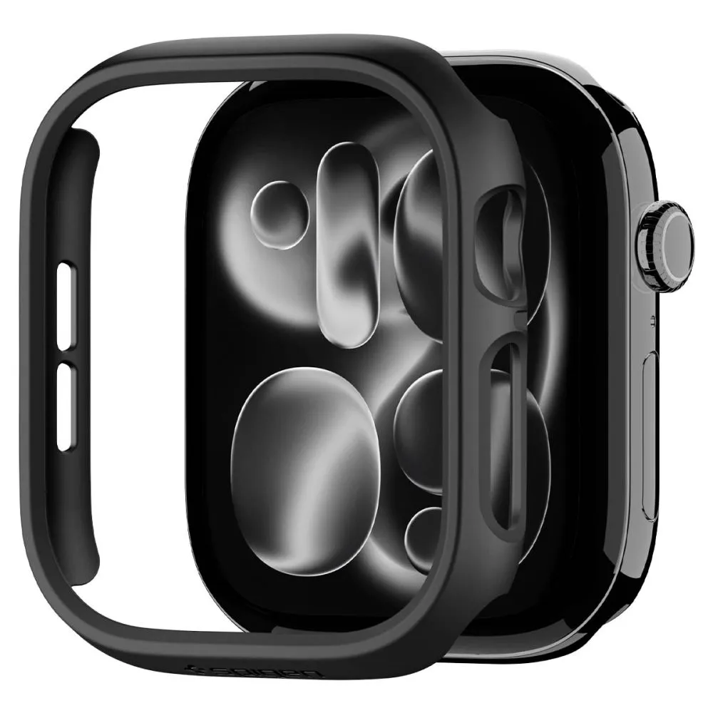 Apple Watch 12 Защитные чехлы и футляры черный SPIGEN THIN FIT (46 MM)
