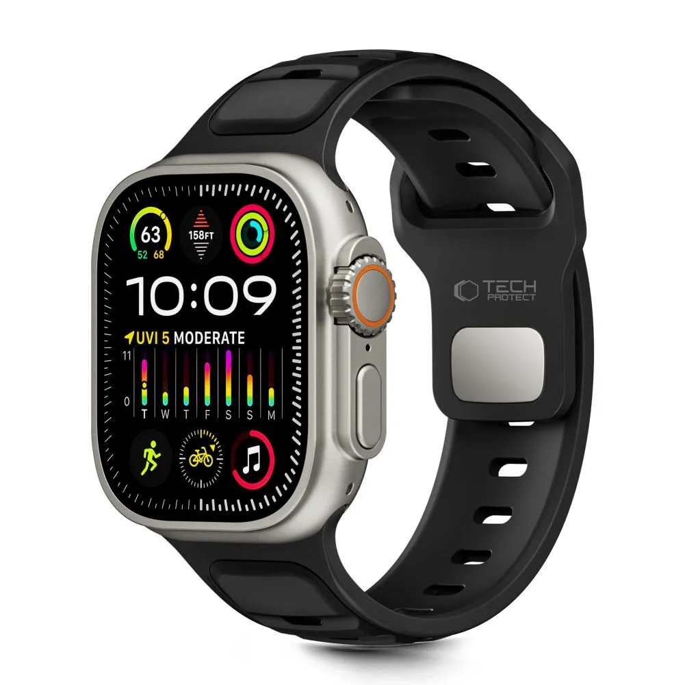 Apple Watch 12 Nutikellade rihmad must TECH-PROTECT ICONBAND LINE (44/45/46 MM)