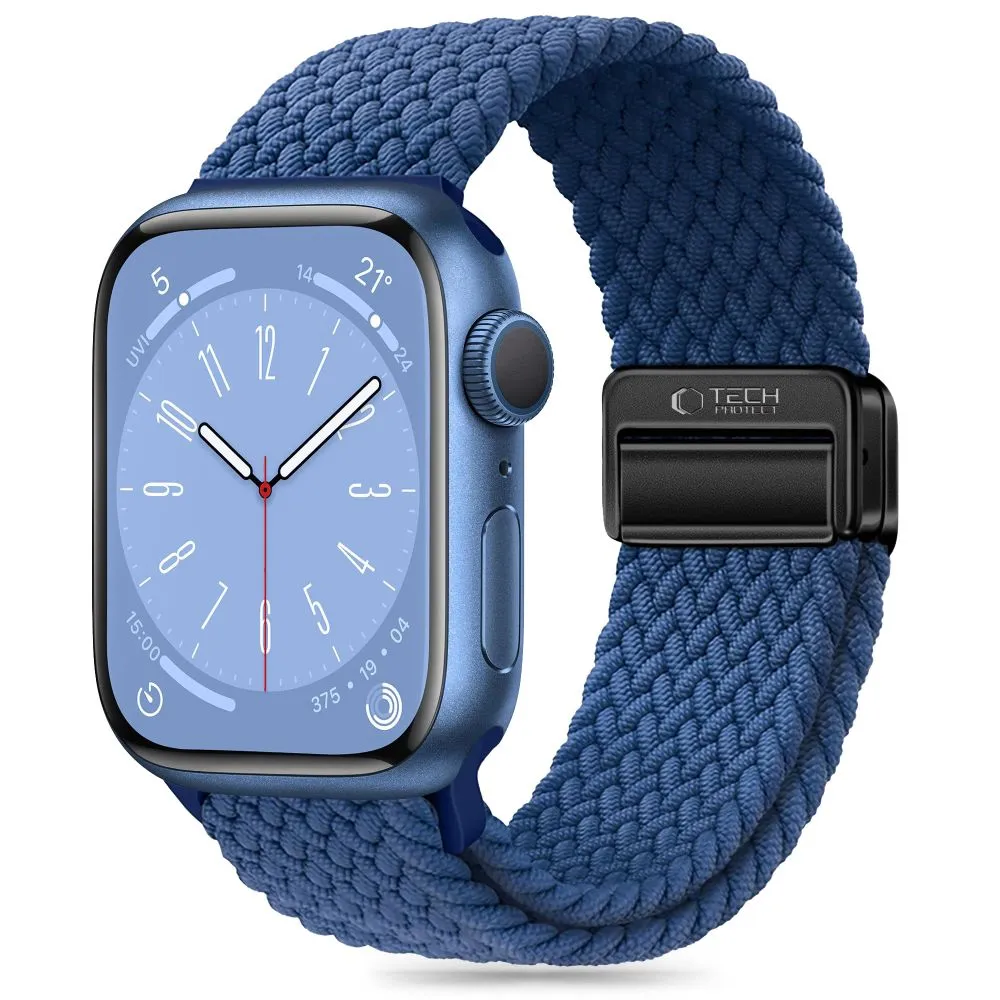 Apple Watch 12 Nutikellade rihmad sinine TECH-PROTECT NYLONMAG (44/45/46 MM)