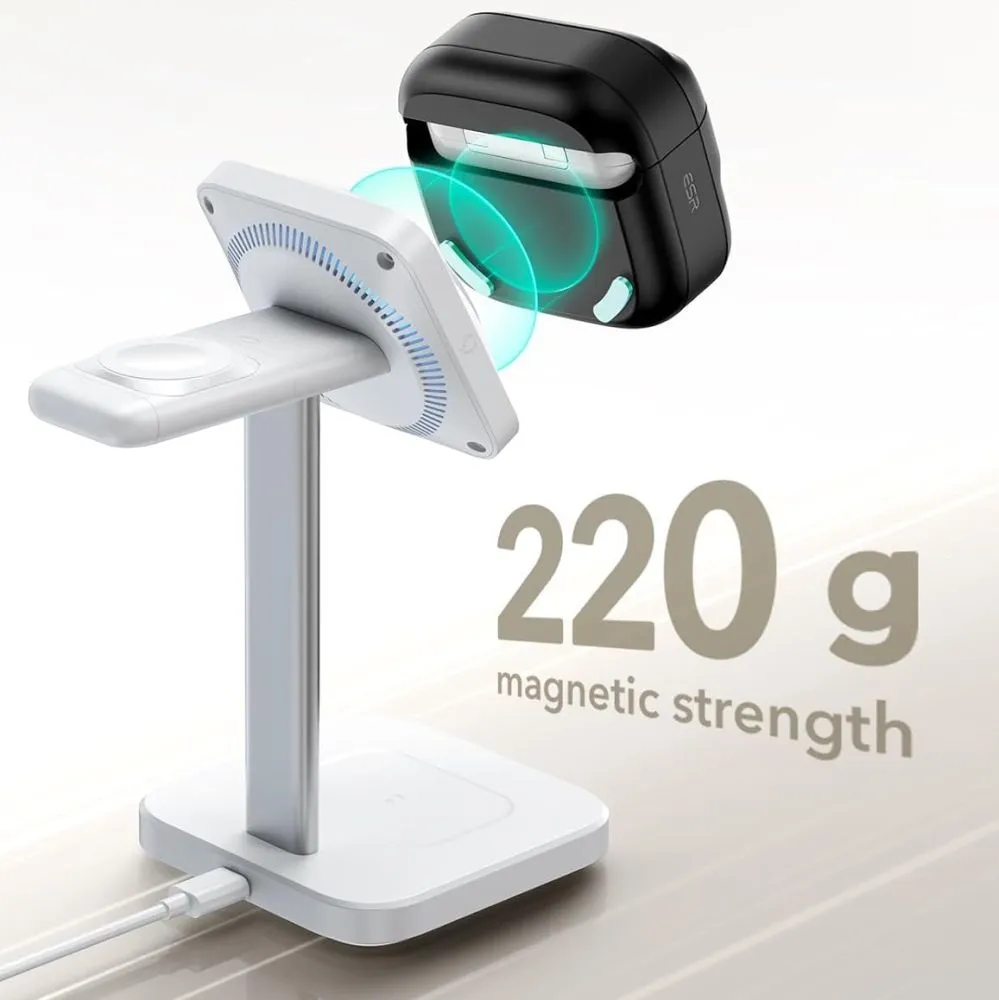 Apple AirPods 5 Aizsargvāciņi un maciņi melns ESR PULSE HALOLOCK MAGSAFE