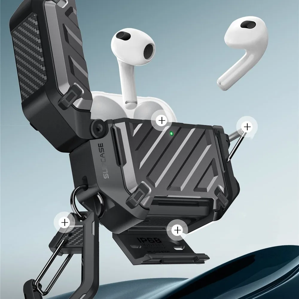 Apple AirPods 5 Aizsargvāciņi un maciņi melns SUPCASE UNICORN BEETLE PRO