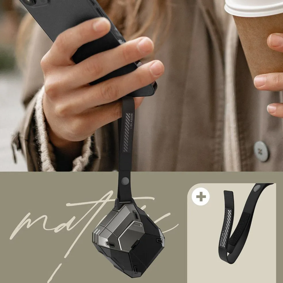 Apple AirPods 5 Aizsargvāciņi un maciņi melns SUPCASE MATRIX