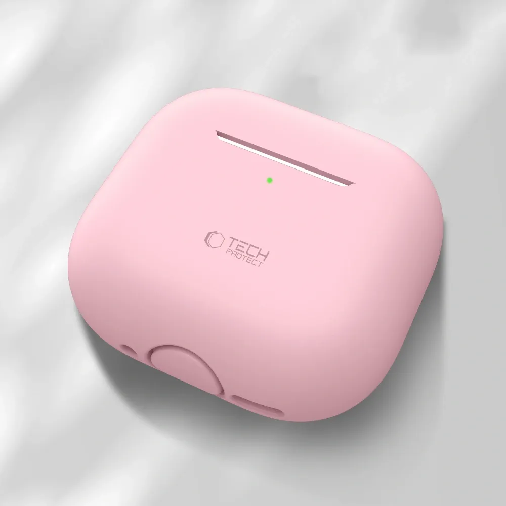 Apple AirPods 5 Aizsargvāciņi un maciņi rozā TECH-PROTECT SILICONE