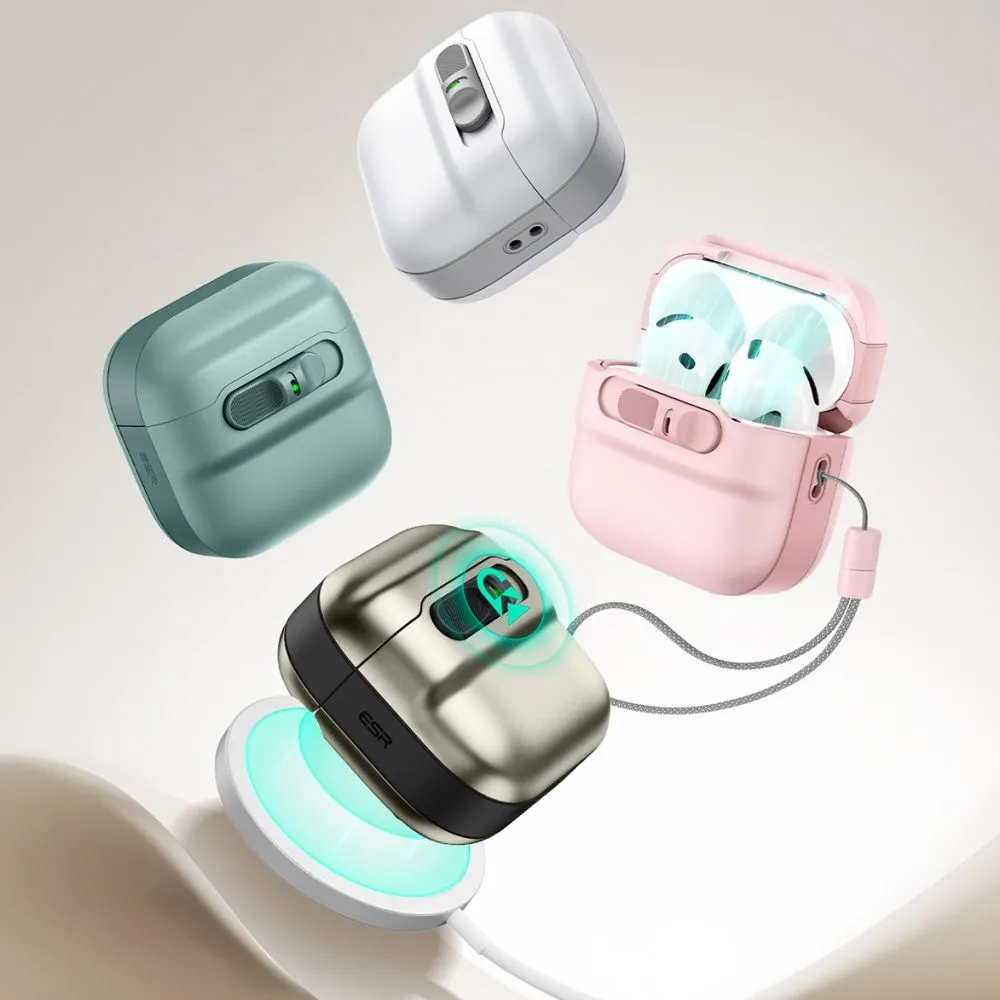 Apple AirPods 5 Aizsargvāciņi un maciņi rozā ESR PULSE HALOLOCK MAGSAFE