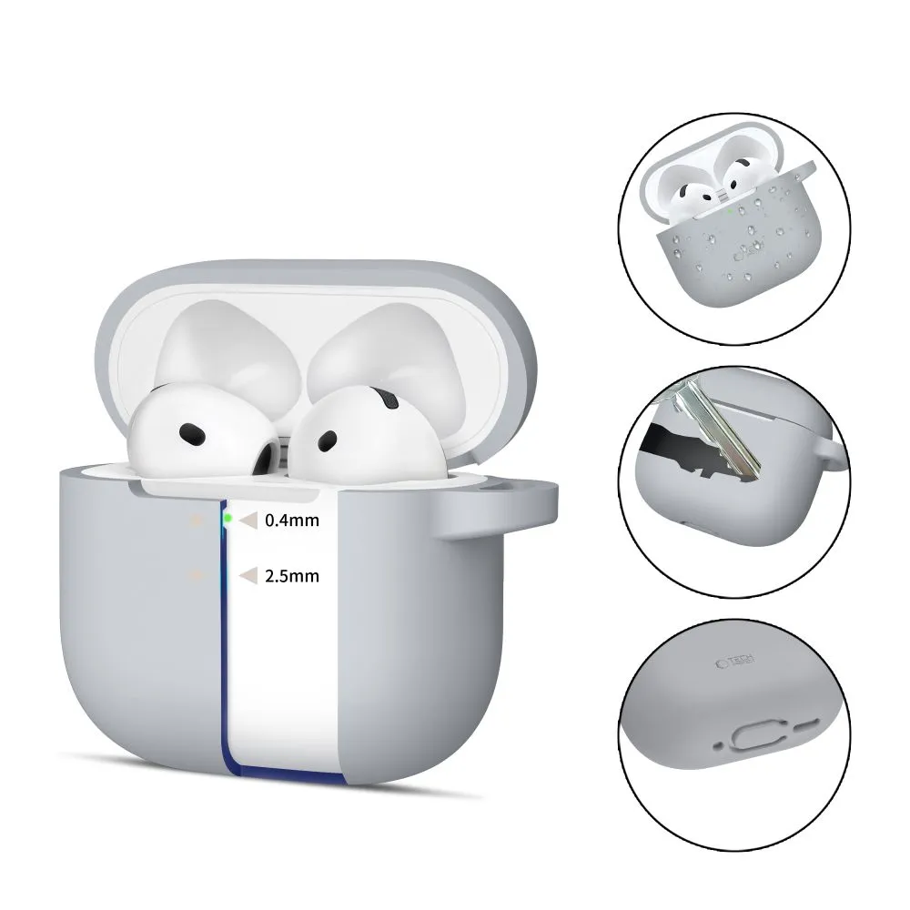 Apple AirPods 5 Suojaavat kotelot ja kuoret  TECH-PROTECT SILICONE HOOK