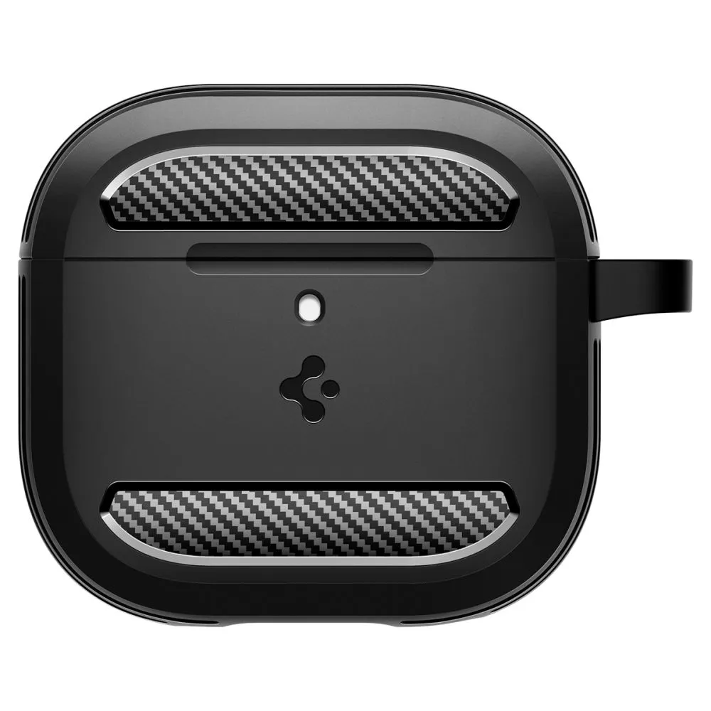 Apple AirPods 5 Aizsargvāciņi un maciņi melns SPIGEN RUGGED ARMOR