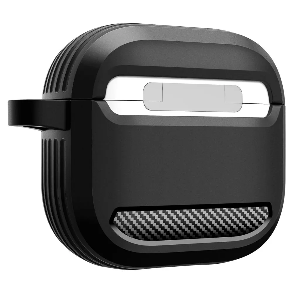Apple AirPods 5 Aizsargvāciņi un maciņi melns SPIGEN RUGGED ARMOR