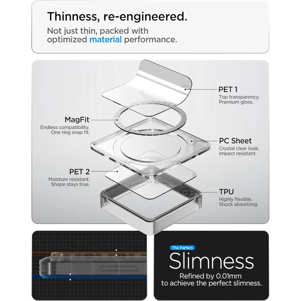 Samsung Galaxy S26 FE Phone Cover transparent SPIGEN ULTRA HYBRID MAG MAGSAFE