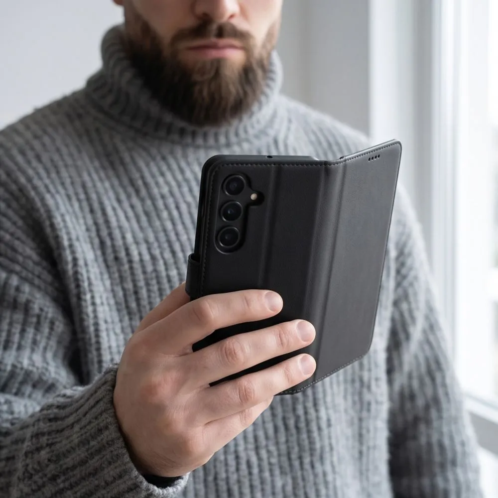 Samsung Galaxy S26 FE чехол черный TECH-PROTECT WALLET