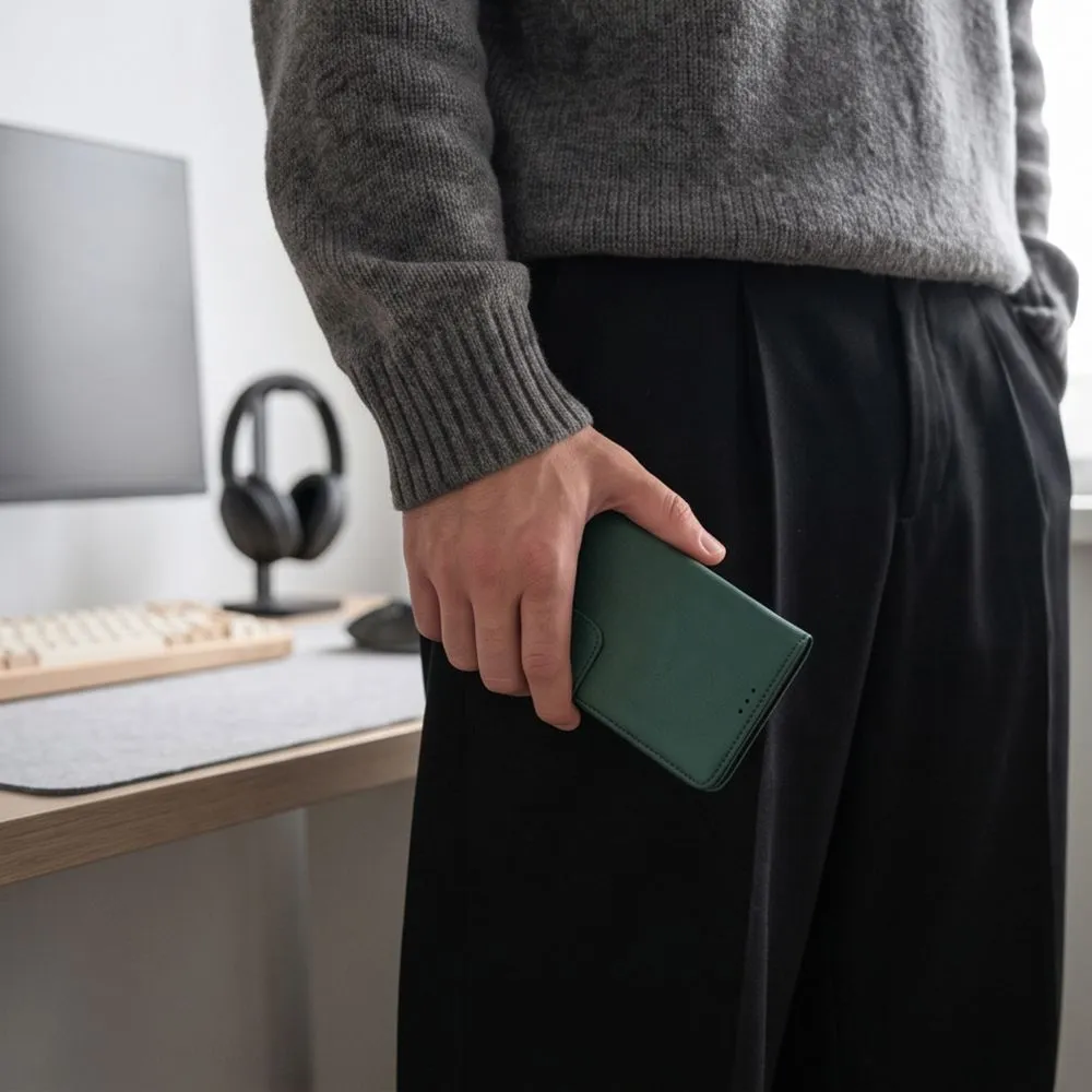 Xiaomi RedMi Note 17 Pro Max 5G Telefona maciņš zaļš TECH-PROTECT WALLET