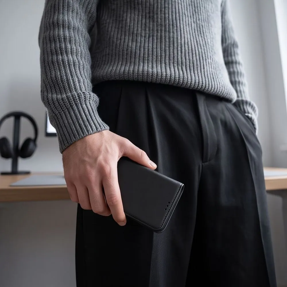 Xiaomi RedMi Note 17 Pro Max 5G Telefona maciņš melns TECH-PROTECT WALLET