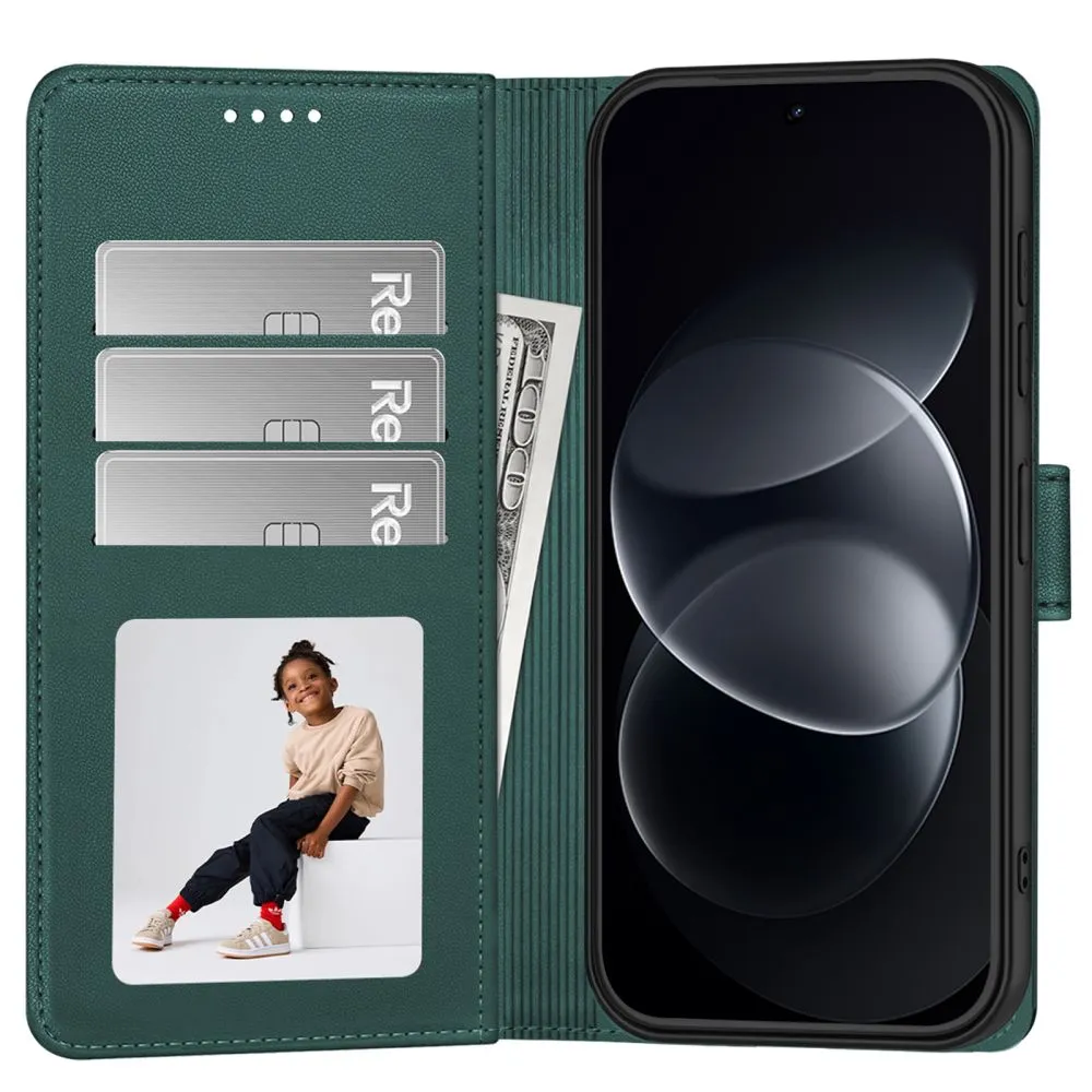 Xiaomi RedMi Note 17 Pro Max 5G Telefona maciņš zaļš TECH-PROTECT WALLET