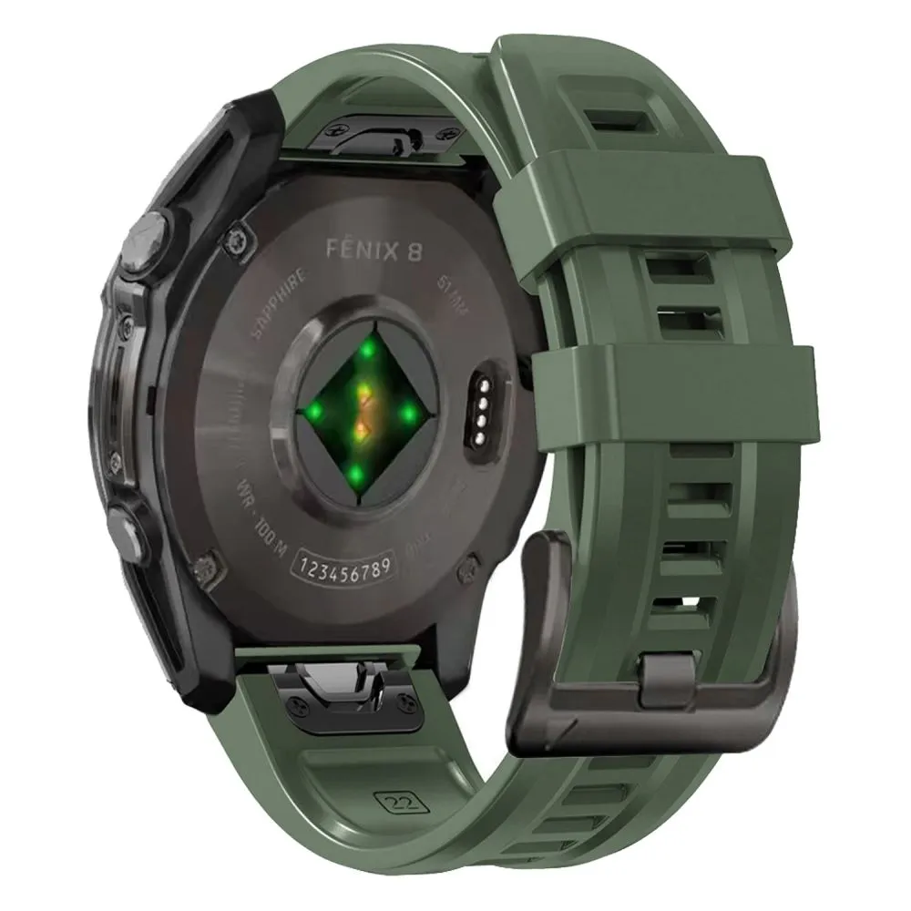 Garmin Fenix 9 / PRO Nutikellade rihmad roheline TECH-PROTECT SILICONE (43 MM)