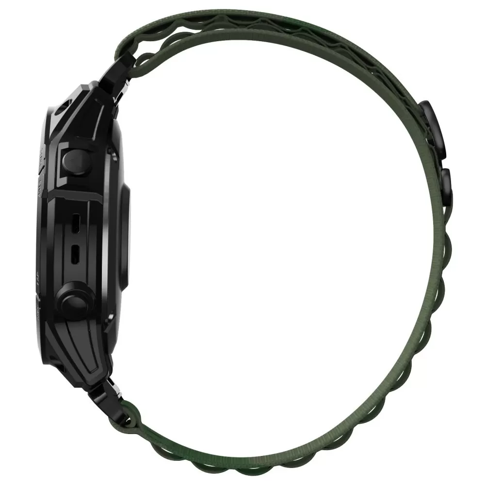 Garmin Fenix 9 / PRO Viedpulksteņu siksniņas zaļš TECH-PROTECT NYLON (47 MM)