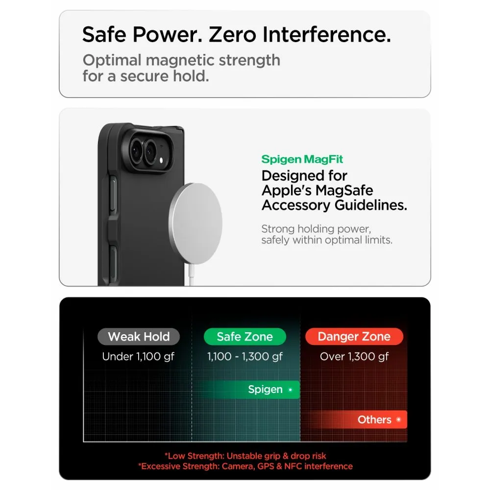 Apple iPhone Duo Telefoni kaaned must SPIGEN TOUGH ARMOR MAG MAGSAFE