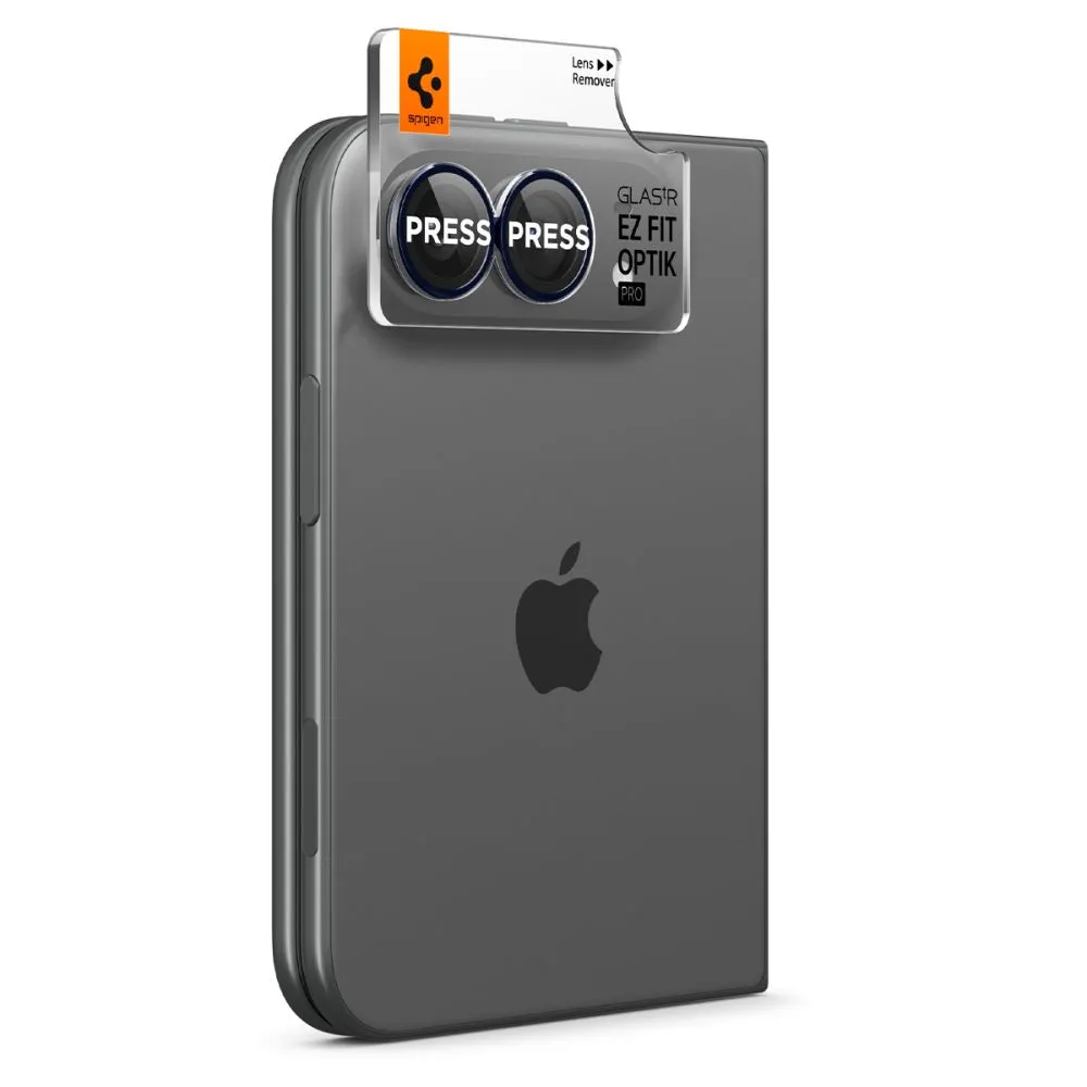 Apple iPhone Duo Aizsargstikls  SPIGEN OPTIK PRO GLAS.TR EZ FIT CAMERA PROTECTOR 2-PACK